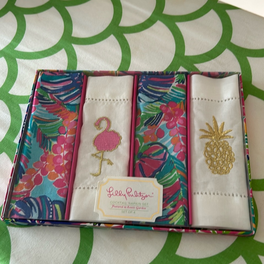 NWT Lilly Pulitzer Cocktail Napkin Set